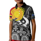 Aboriginal-Torres Strait Islanders Kid Polo Shirt Together Culture Inspired Story