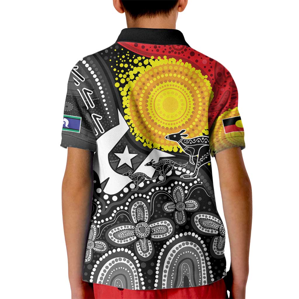 Aboriginal-Torres Strait Islanders Kid Polo Shirt Together Culture Inspired Story