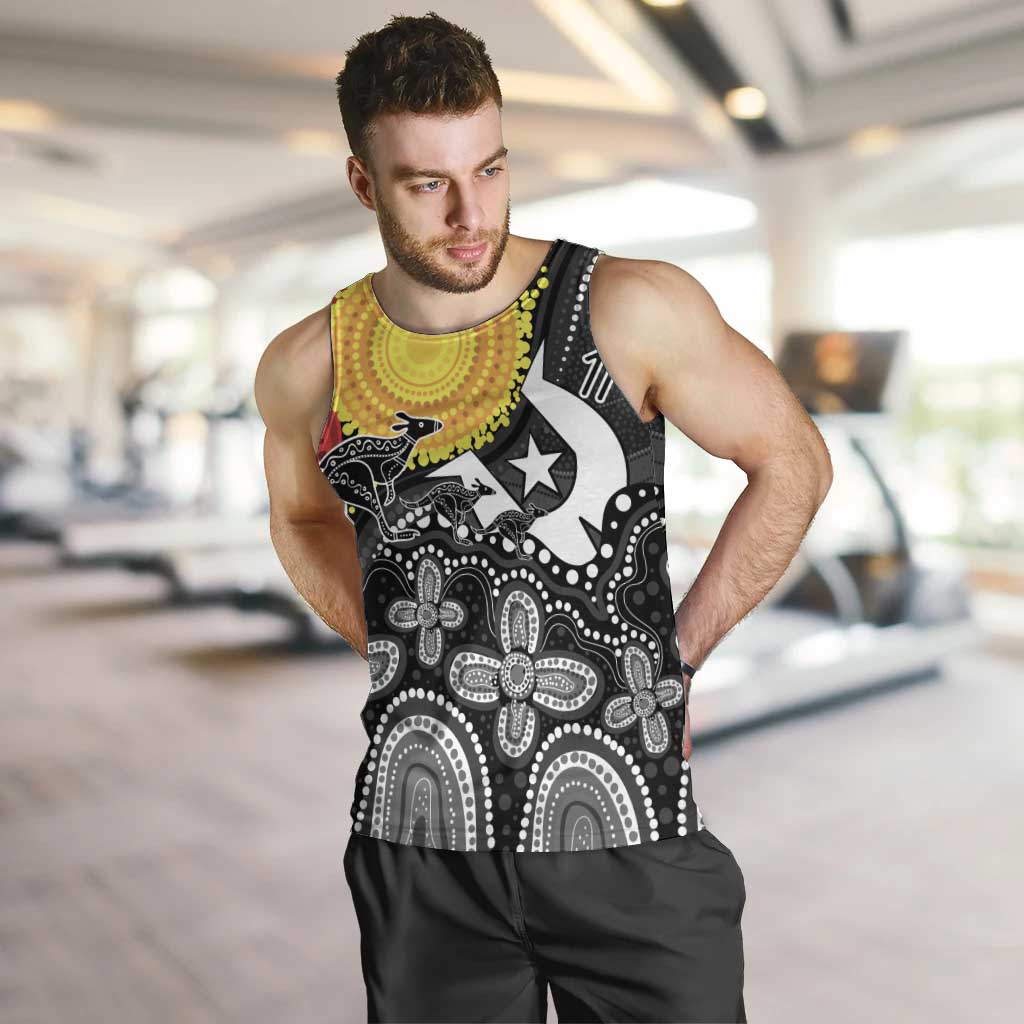 Aboriginal-Torres Strait Islanders Men Tank Top Together Culture Inspired Story