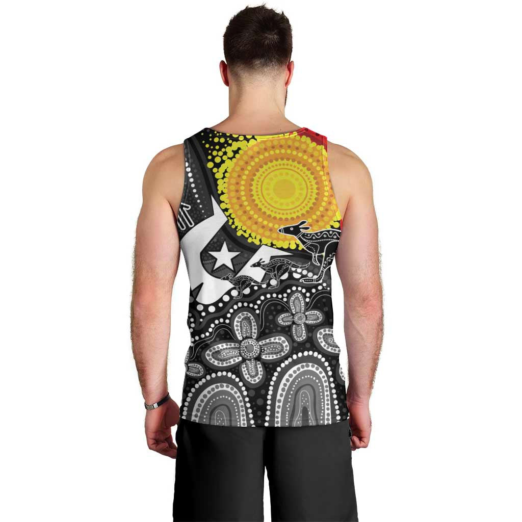 Aboriginal-Torres Strait Islanders Men Tank Top Together Culture Inspired Story