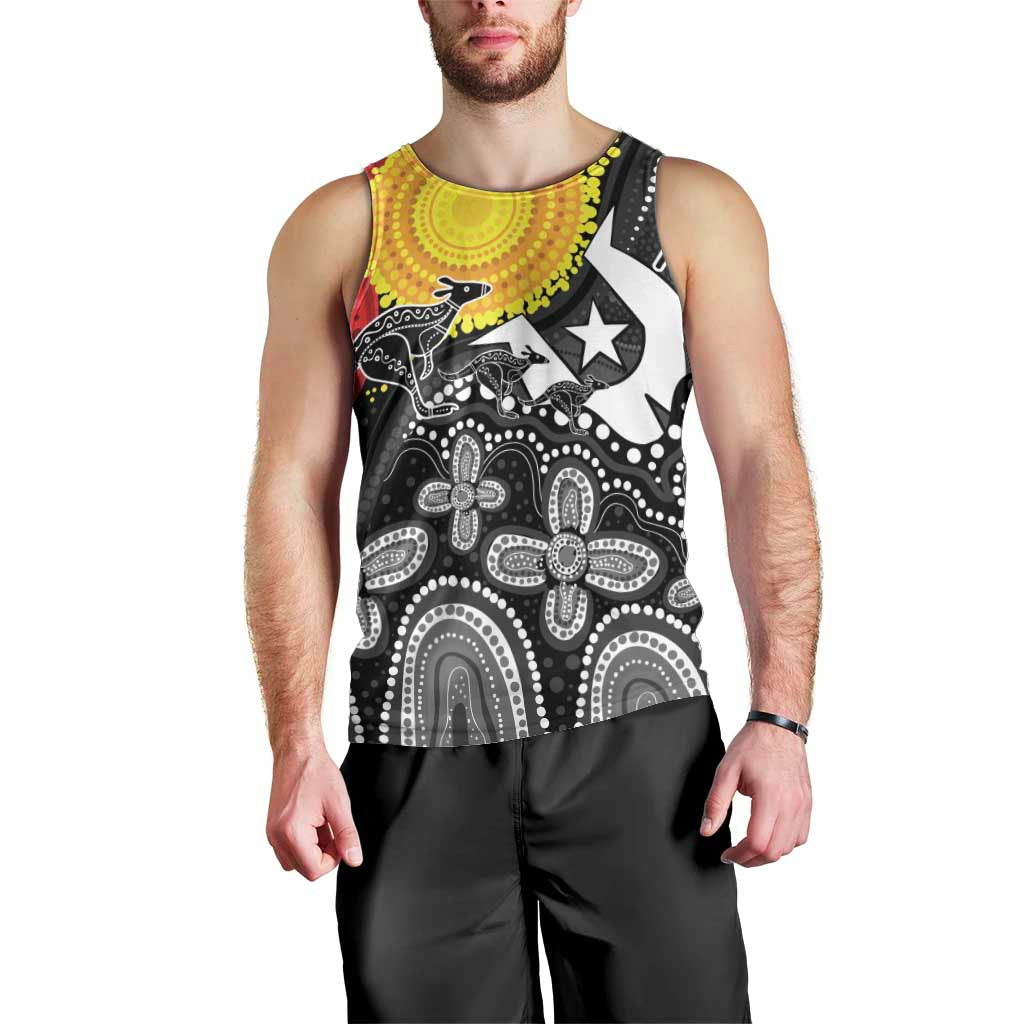 Aboriginal-Torres Strait Islanders Men Tank Top Together Culture Inspired Story