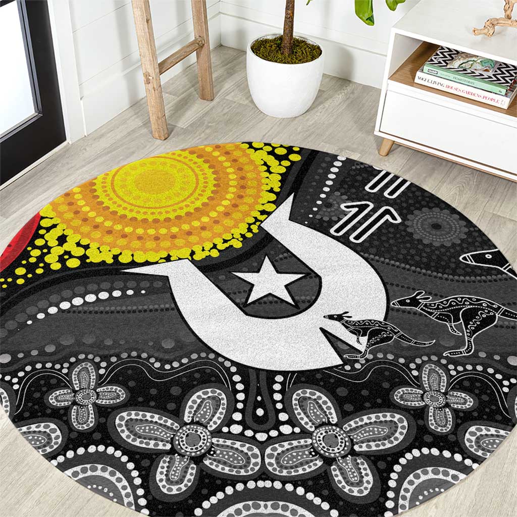 Aboriginal-Torres Strait Islanders Round Carpet Together Culture Inspired Story