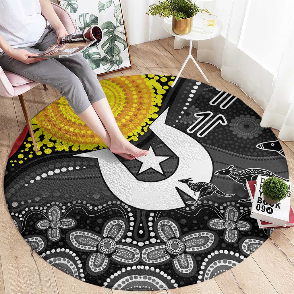 Aboriginal-Torres Strait Islanders Round Carpet Together Culture Inspired Story