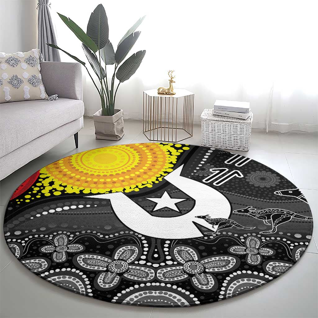 Aboriginal-Torres Strait Islanders Round Carpet Together Culture Inspired Story