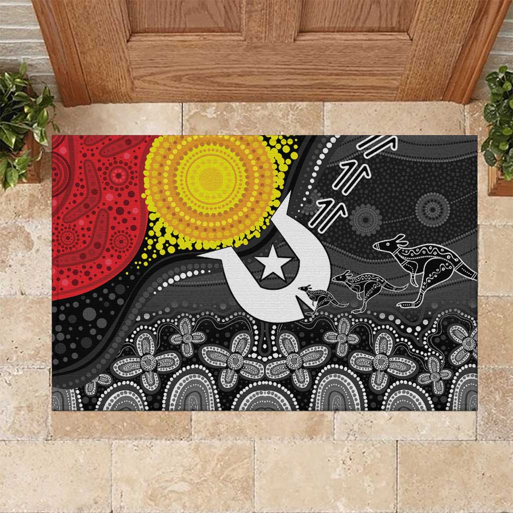 Aboriginal-Torres Strait Islanders Rubber Doormat Together Culture Inspired Story