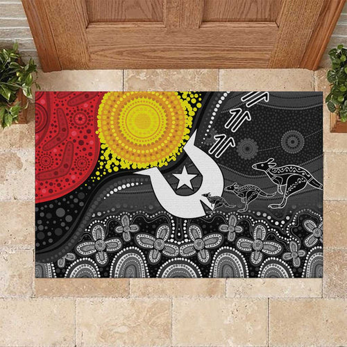Aboriginal-Torres Strait Islanders Rubber Doormat Together Culture Inspired Story