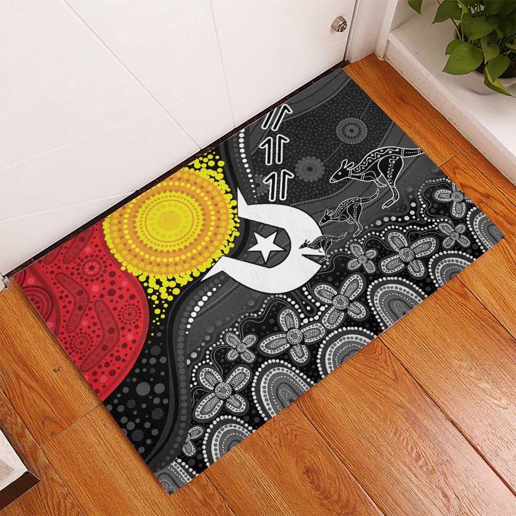 Aboriginal-Torres Strait Islanders Rubber Doormat Together Culture Inspired Story