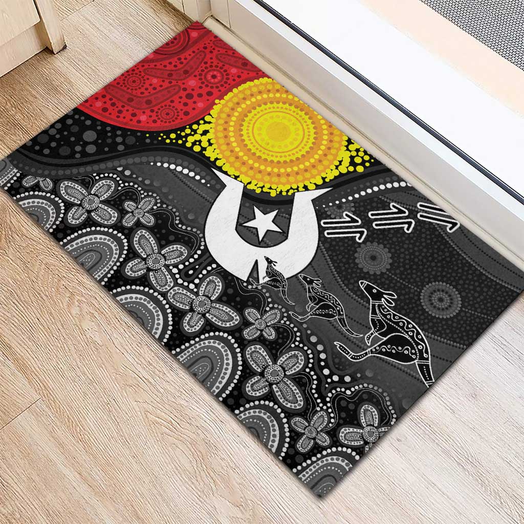Aboriginal-Torres Strait Islanders Rubber Doormat Together Culture Inspired Story