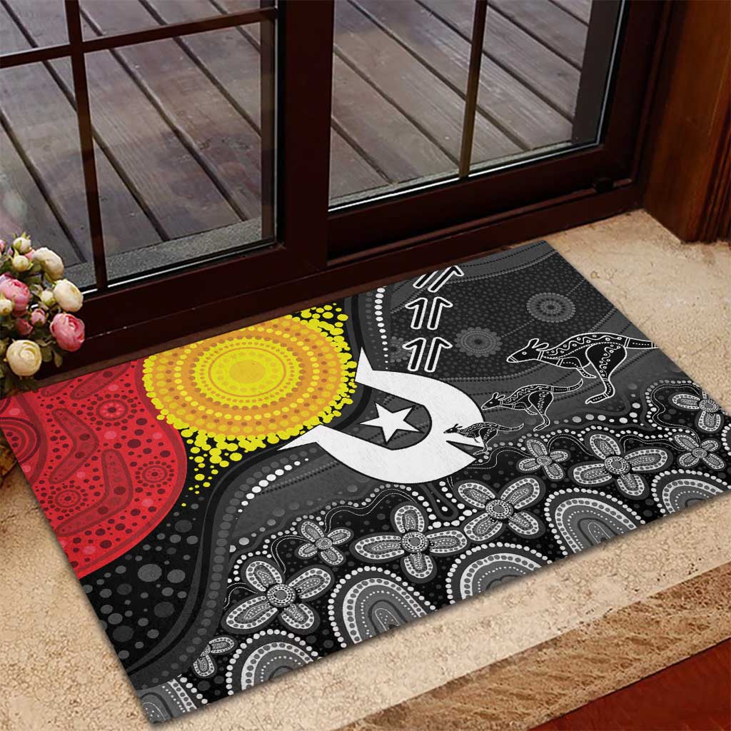 Aboriginal-Torres Strait Islanders Rubber Doormat Together Culture Inspired Story