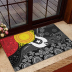 Aboriginal-Torres Strait Islanders Rubber Doormat Together Culture Inspired Story