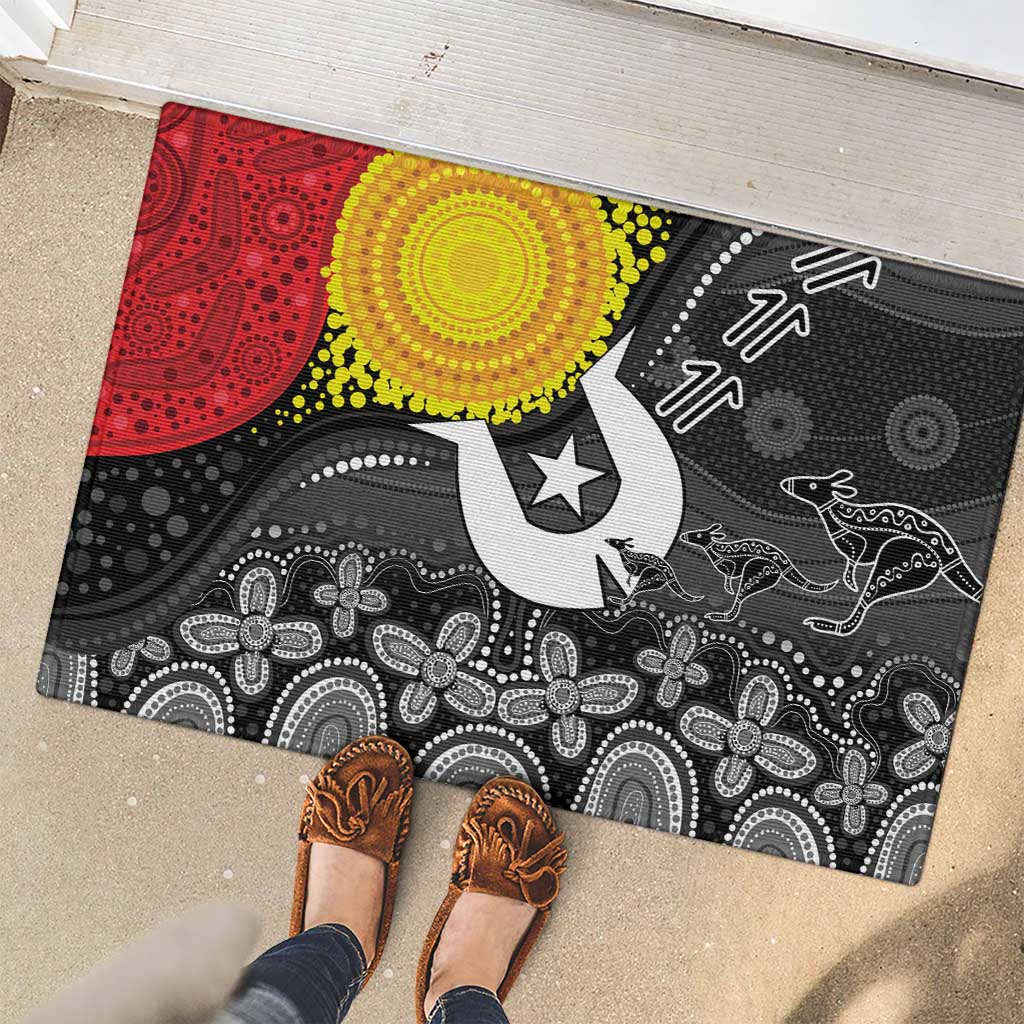 Aboriginal-Torres Strait Islanders Rubber Doormat Together Culture Inspired Story