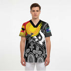 Aboriginal-Torres Strait Islanders Scrub Top Together Culture Inspired Story - Aussie Hoodie
