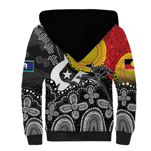 Aboriginal-Torres Strait Islanders Sherpa Hoodie Together Culture Inspired Story
