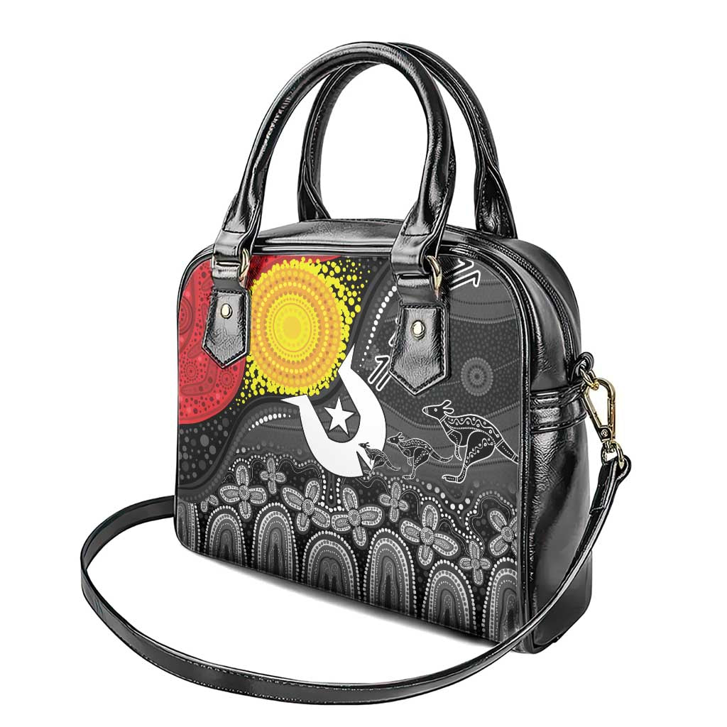 Aboriginal-Torres Strait Islanders Shoulder Handbag Together Culture Inspired Story