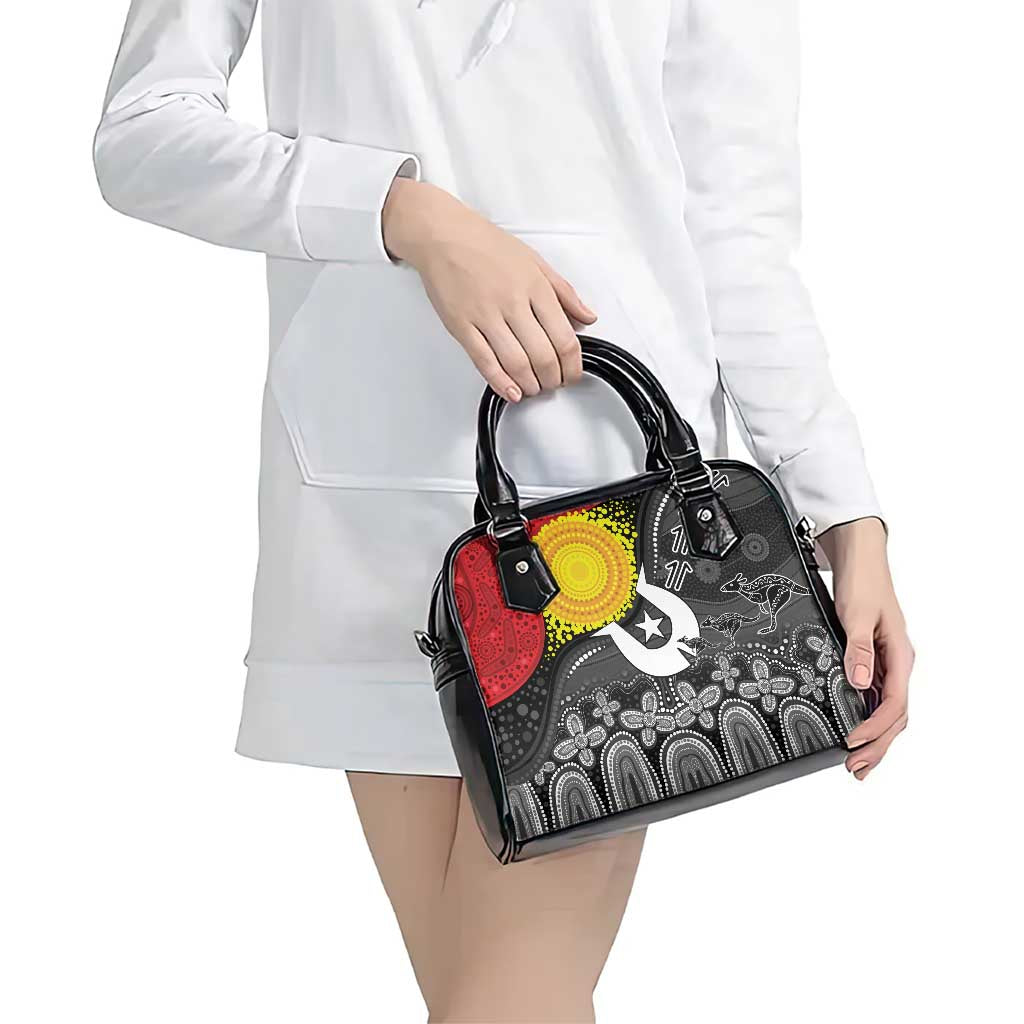 Aboriginal-Torres Strait Islanders Shoulder Handbag Together Culture Inspired Story