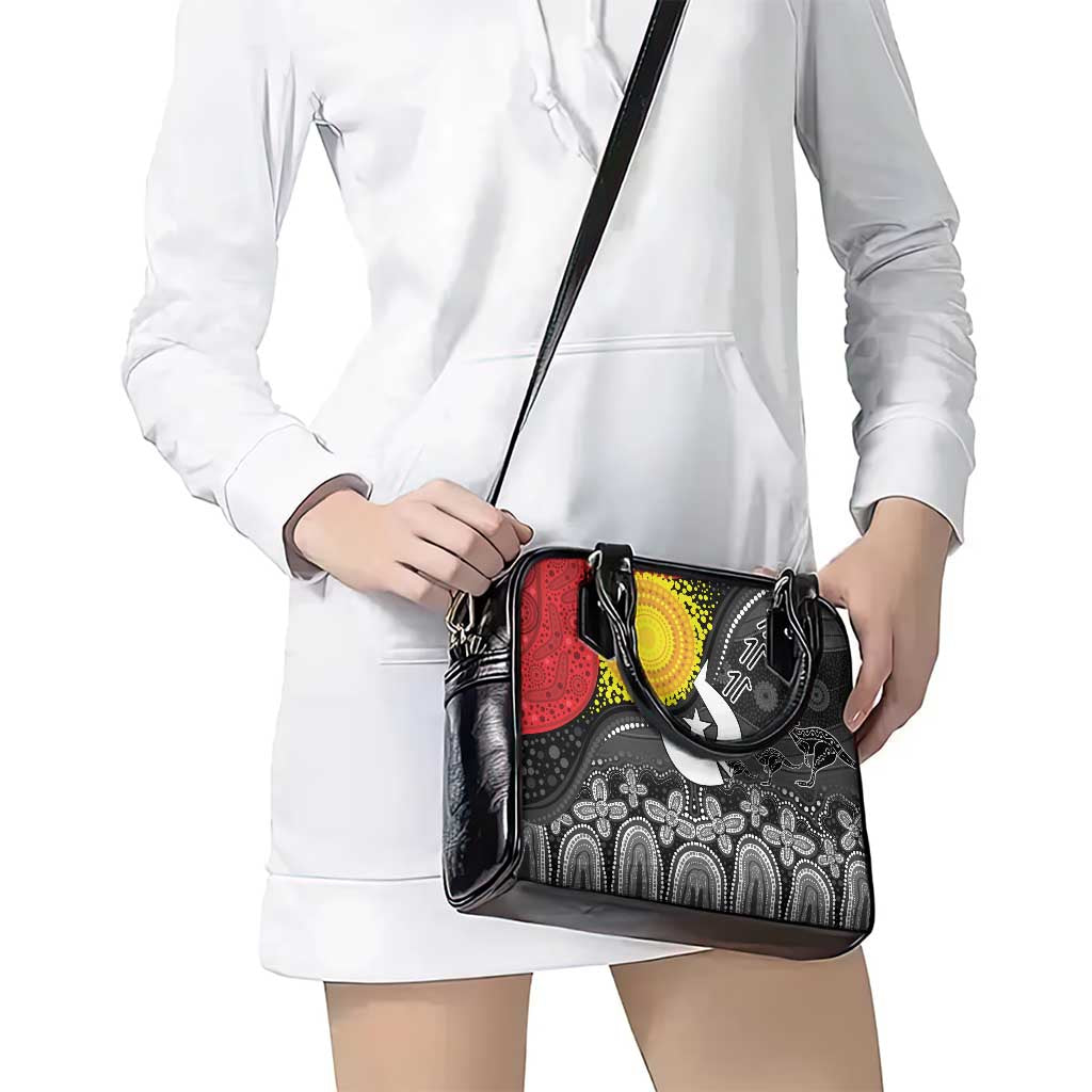 Aboriginal-Torres Strait Islanders Shoulder Handbag Together Culture Inspired Story