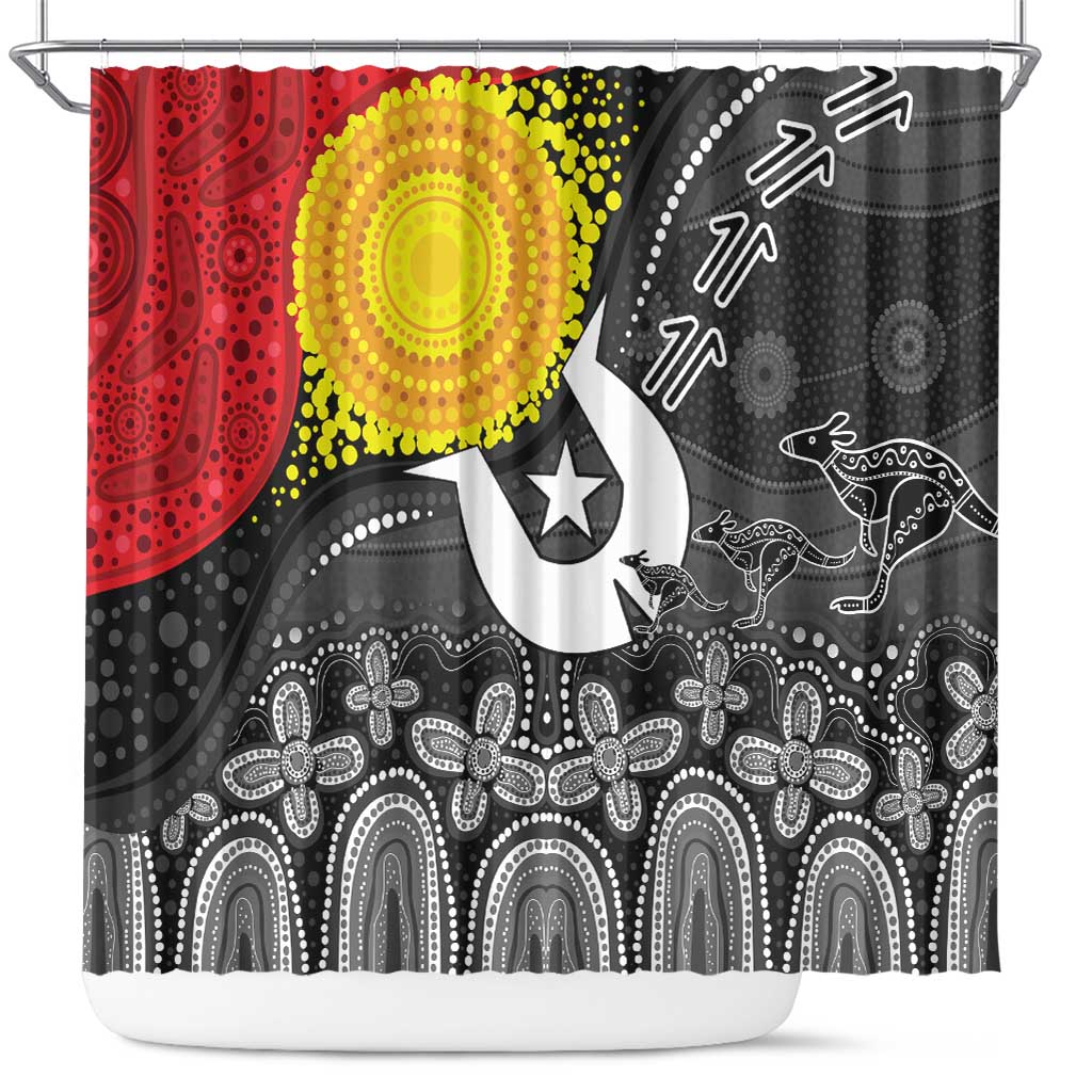 Aboriginal-Torres Strait Islanders Shower Curtain Together Culture Inspired Story