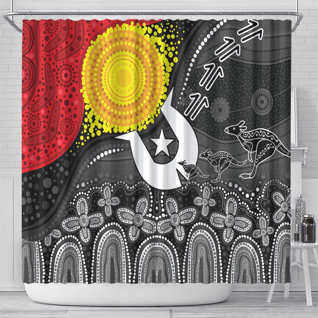 Aboriginal-Torres Strait Islanders Shower Curtain Together Culture Inspired Story