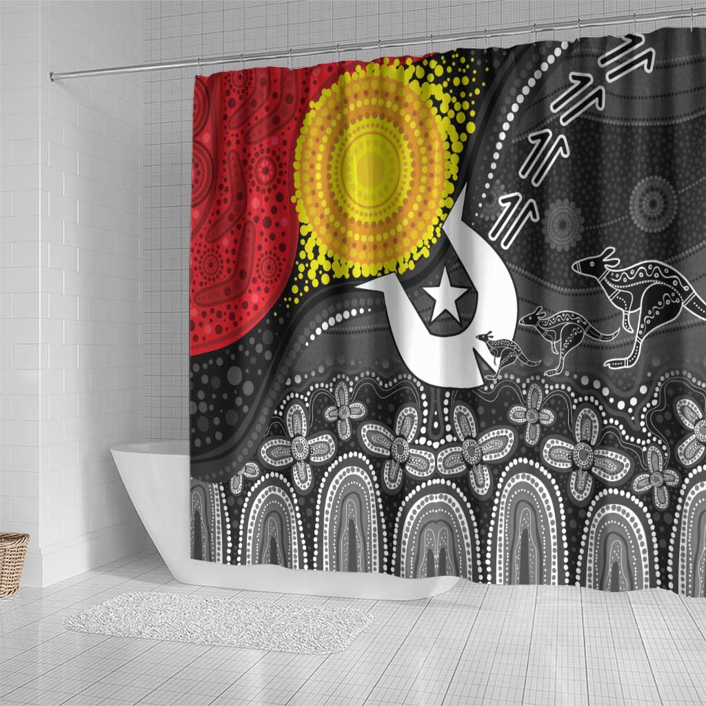 Aboriginal-Torres Strait Islanders Shower Curtain Together Culture Inspired Story