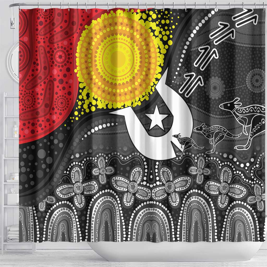 Aboriginal-Torres Strait Islanders Shower Curtain Together Culture Inspired Story