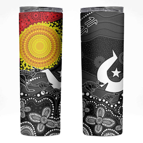 Aboriginal-Torres Strait Islanders Skinny Tumbler Together Culture Inspired Story