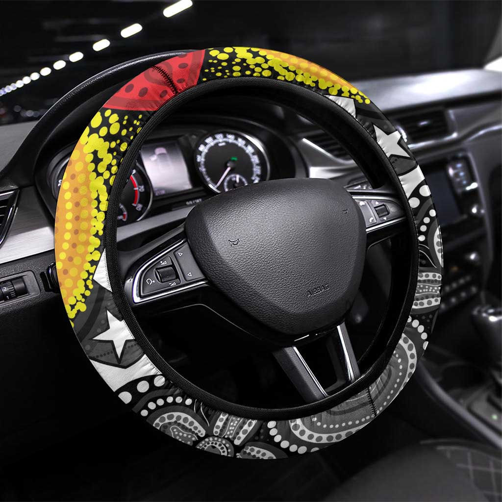Aboriginal-Torres Strait Islanders Steering Wheel Cover Together Culture Inspired Story