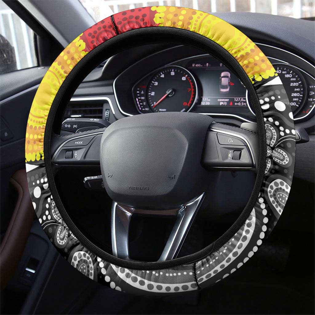Aboriginal-Torres Strait Islanders Steering Wheel Cover Together Culture Inspired Story