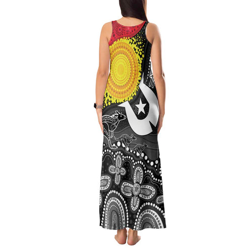 Aboriginal-Torres Strait Islanders Tank Maxi Dress Together Culture Inspired Story