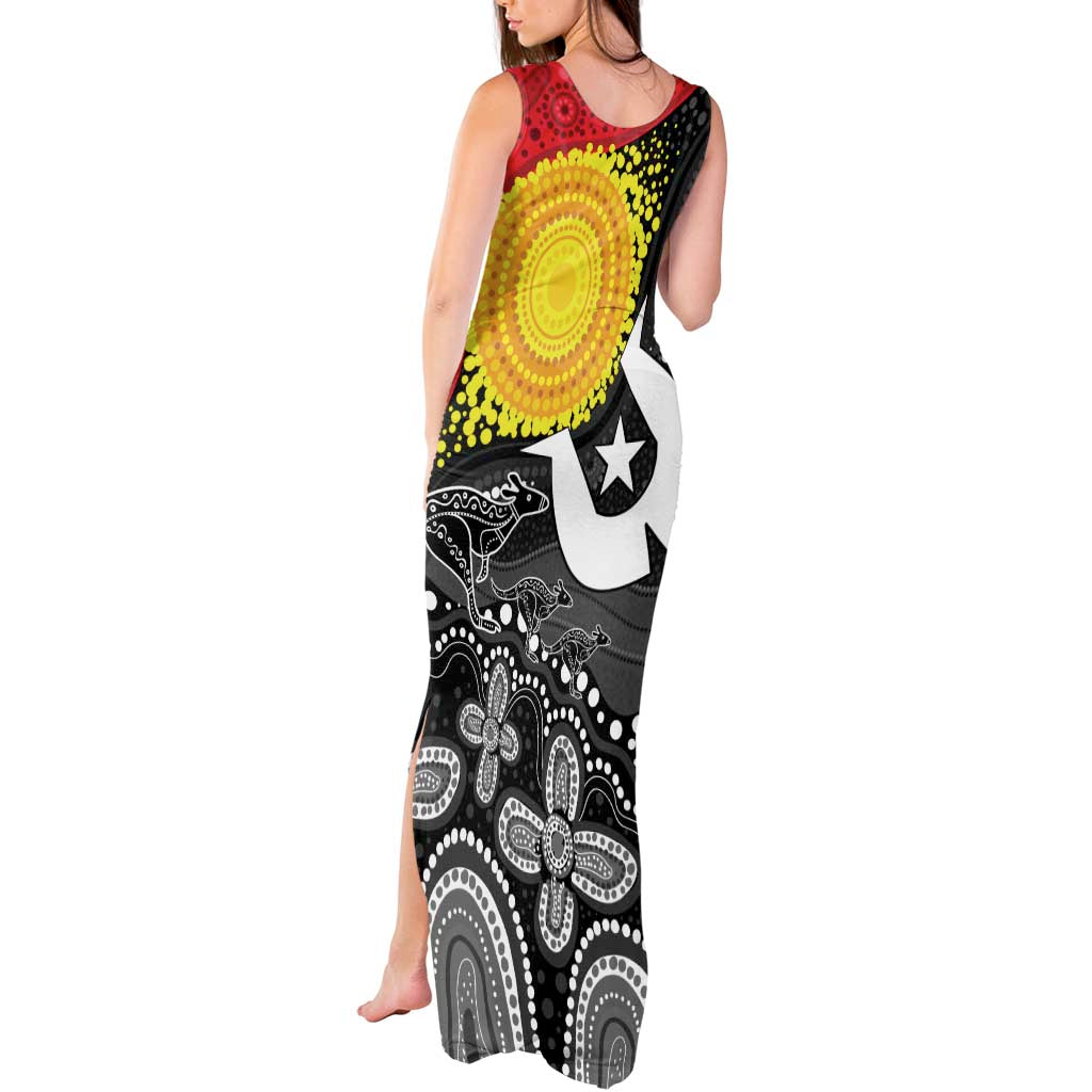 Aboriginal-Torres Strait Islanders Tank Maxi Dress Together Culture Inspired Story