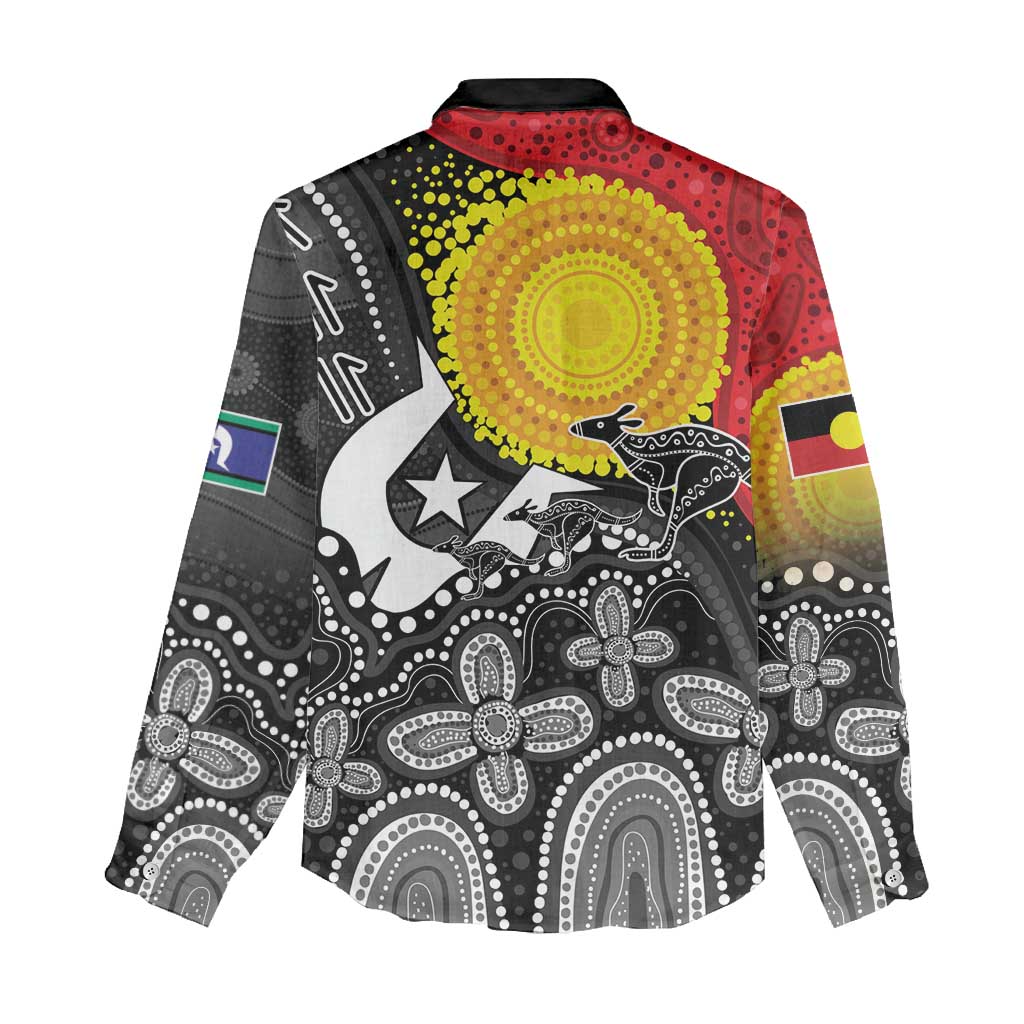Aboriginal-Torres Strait Islanders Women Casual Shirt Together Culture Inspired Story