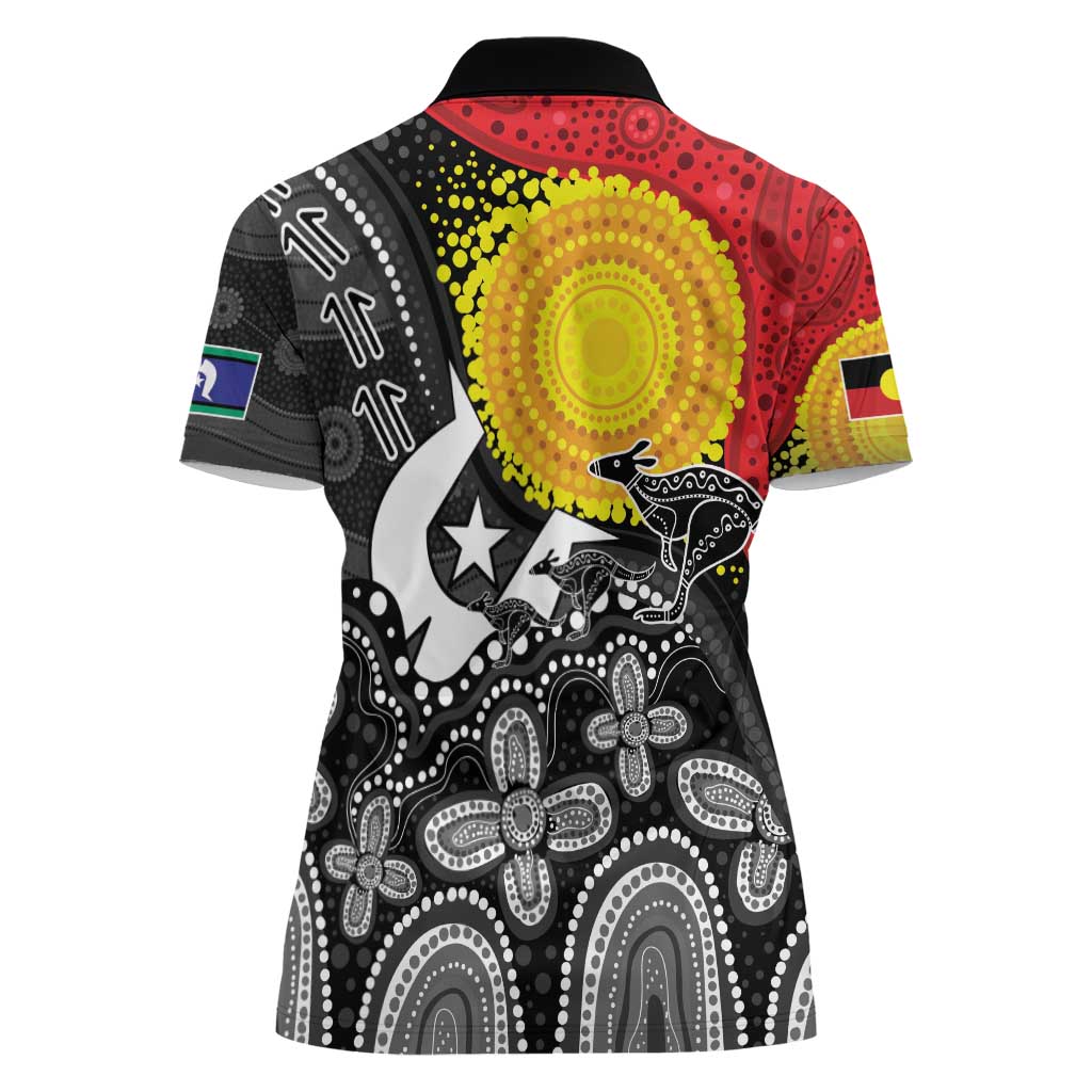 Aboriginal-Torres Strait Islanders Women Polo Shirt Together Culture Inspired Story