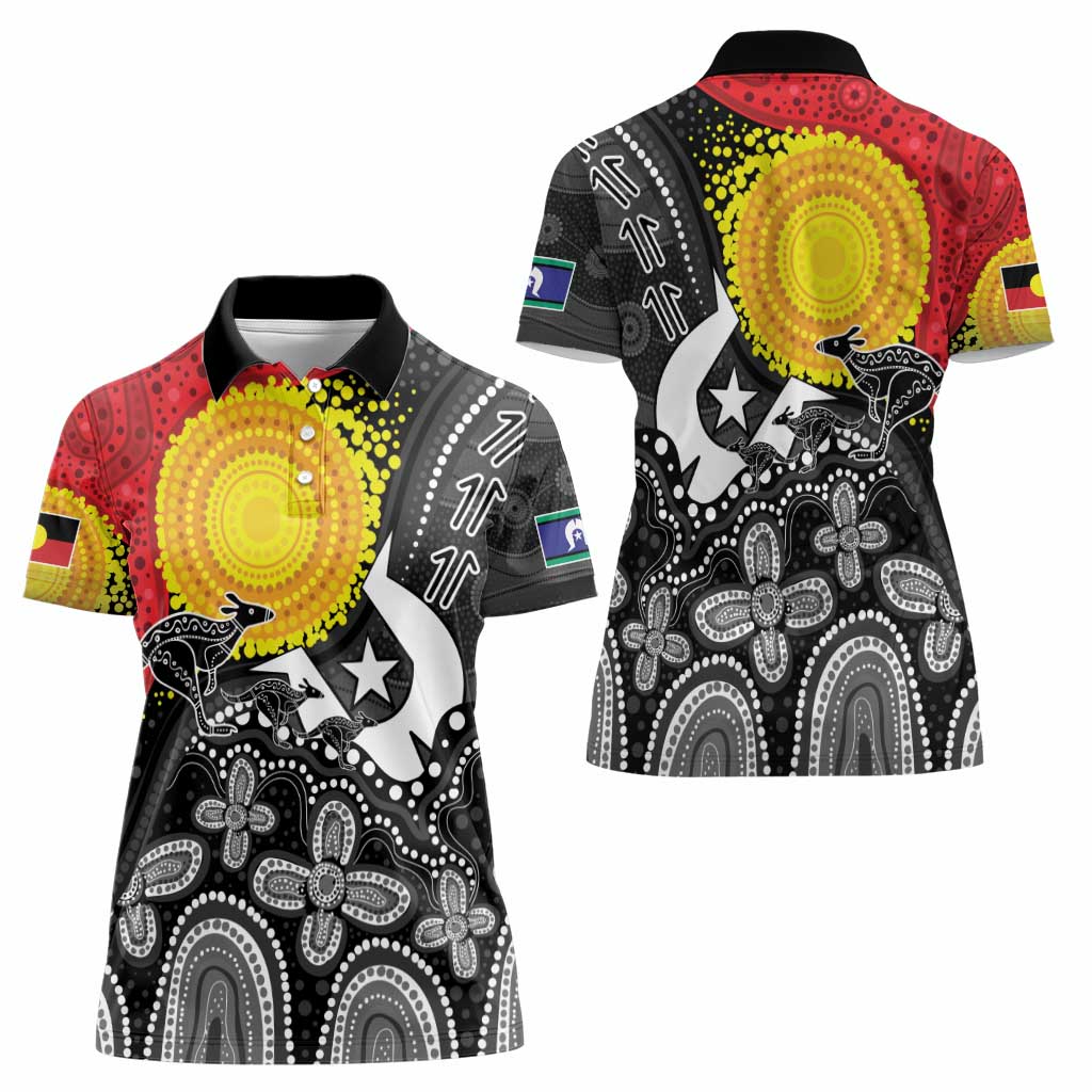 Aboriginal-Torres Strait Islanders Women Polo Shirt Together Culture Inspired Story