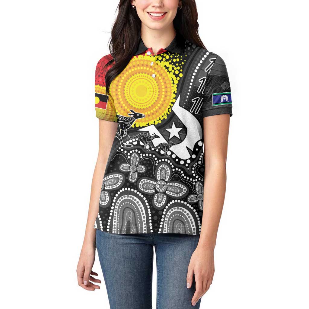 Aboriginal-Torres Strait Islanders Women Polo Shirt Together Culture Inspired Story