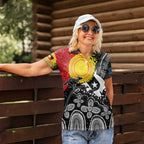 Aboriginal-Torres Strait Islanders Women Polo Shirt Together Culture Inspired Story