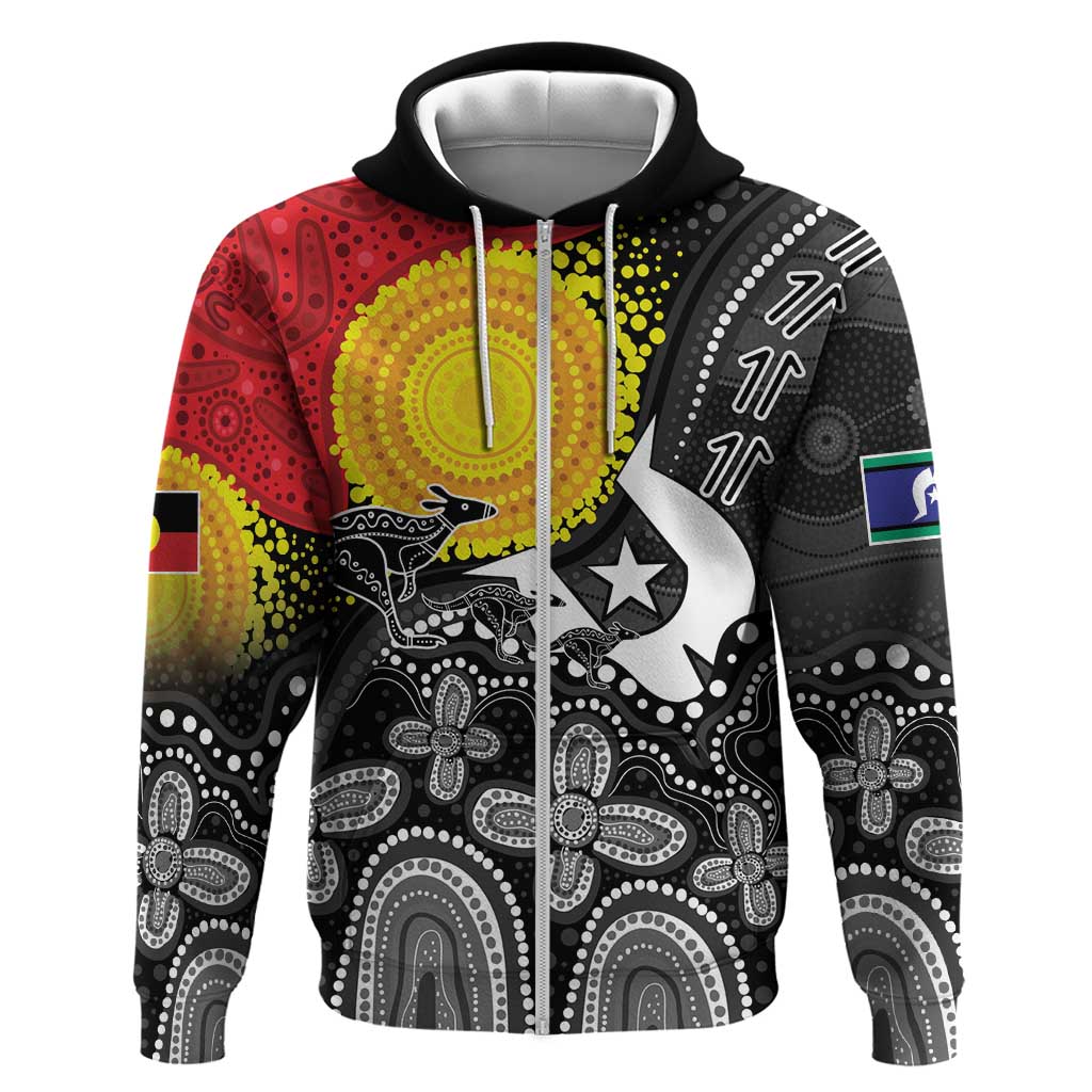 Aboriginal-Torres Strait Islanders Zip Hoodie Together Culture Inspired Story