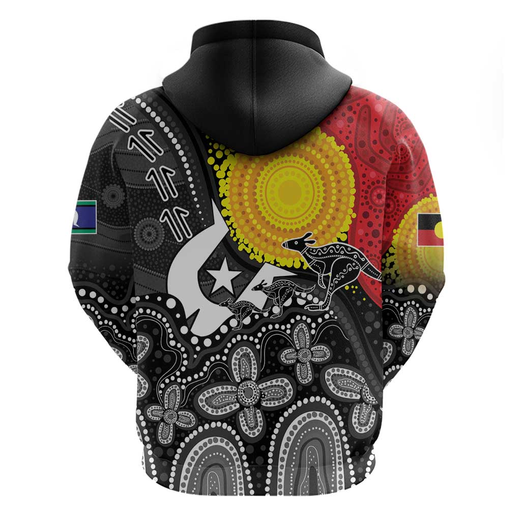 Aboriginal-Torres Strait Islanders Zip Hoodie Together Culture Inspired Story