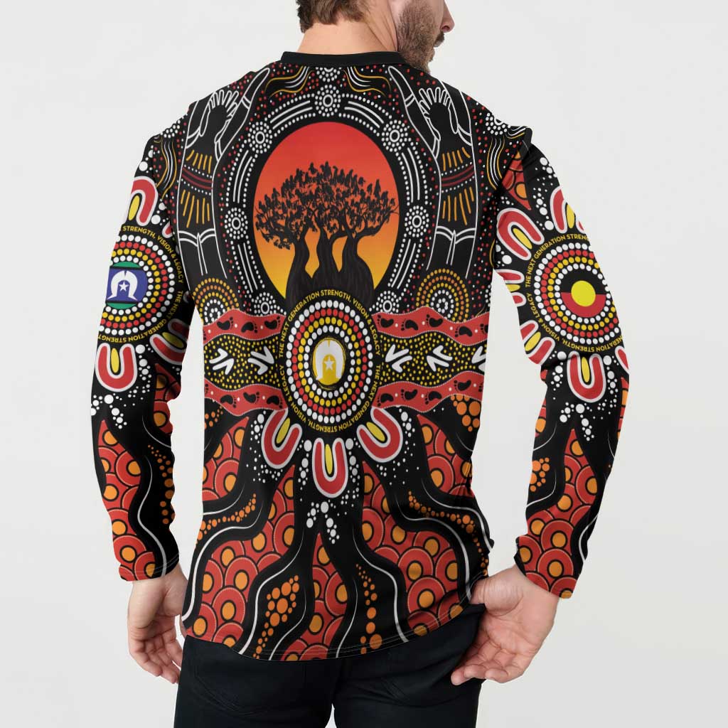 NAIDOC 2025 Boab Tree Button Sweatshirt Celebrate Aboriginal Culture The Next Generation