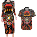 NAIDOC 2025 Boab Tree Couples Matching Long Sleeve Bodycon Dress and Hawaiian Shirt Celebrate Aboriginal Culture The Next Generation