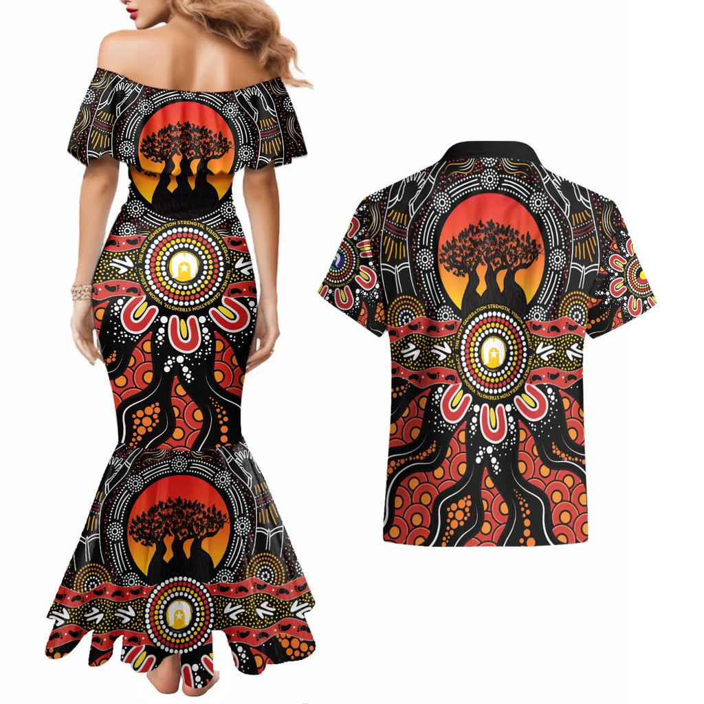 NAIDOC 2025 Boab Tree Couples Matching Mermaid Dress and Hawaiian Shirt Celebrate Aboriginal Culture The Next Generation