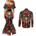 NAIDOC 2025 Boab Tree Couples Matching Mermaid Dress and Long Sleeve Button Shirt Celebrate Aboriginal Culture The Next Generation