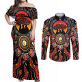 NAIDOC 2025 Boab Tree Couples Matching Off Shoulder Maxi Dress and Long Sleeve Button Shirt Celebrate Aboriginal Culture The Next Generation