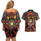 NAIDOC 2025 Boab Tree Couples Matching Off Shoulder Short Dress and Hawaiian Shirt Celebrate Aboriginal Culture The Next Generation