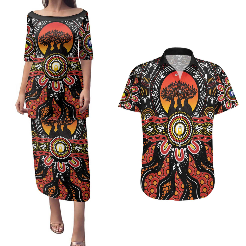 NAIDOC 2025 Boab Tree Couples Matching Puletasi and Hawaiian Shirt Celebrate Aboriginal Culture The Next Generation