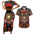 NAIDOC 2025 Boab Tree Couples Matching Short Sleeve Bodycon Dress and Hawaiian Shirt Celebrate Aboriginal Culture The Next Generation