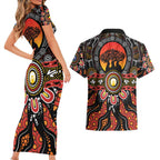 NAIDOC 2025 Boab Tree Couples Matching Short Sleeve Bodycon Dress and Hawaiian Shirt Celebrate Aboriginal Culture The Next Generation