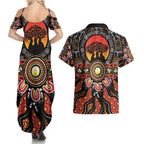 NAIDOC 2025 Boab Tree Couples Matching Summer Maxi Dress and Hawaiian Shirt Celebrate Aboriginal Culture The Next Generation