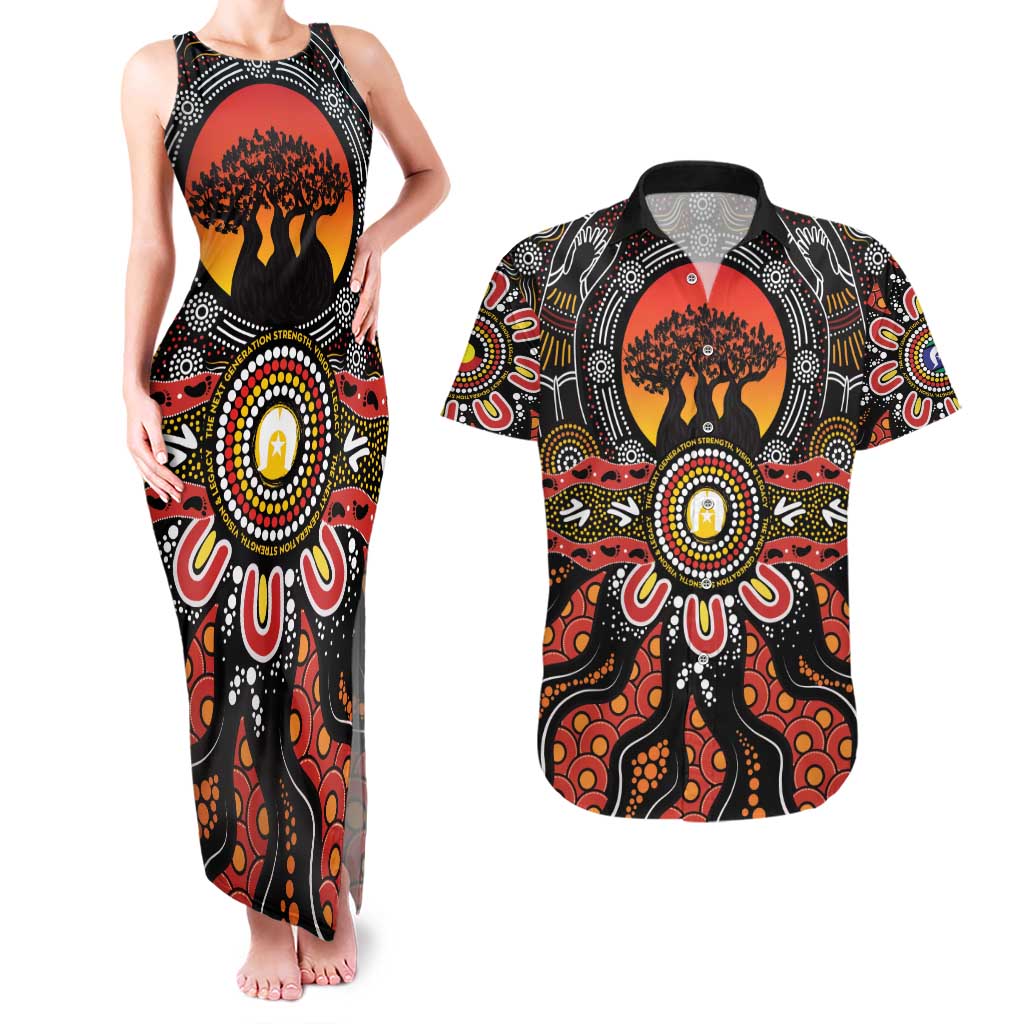 NAIDOC 2025 Boab Tree Couples Matching Tank Maxi Dress and Hawaiian Shirt Celebrate Aboriginal Culture The Next Generation
