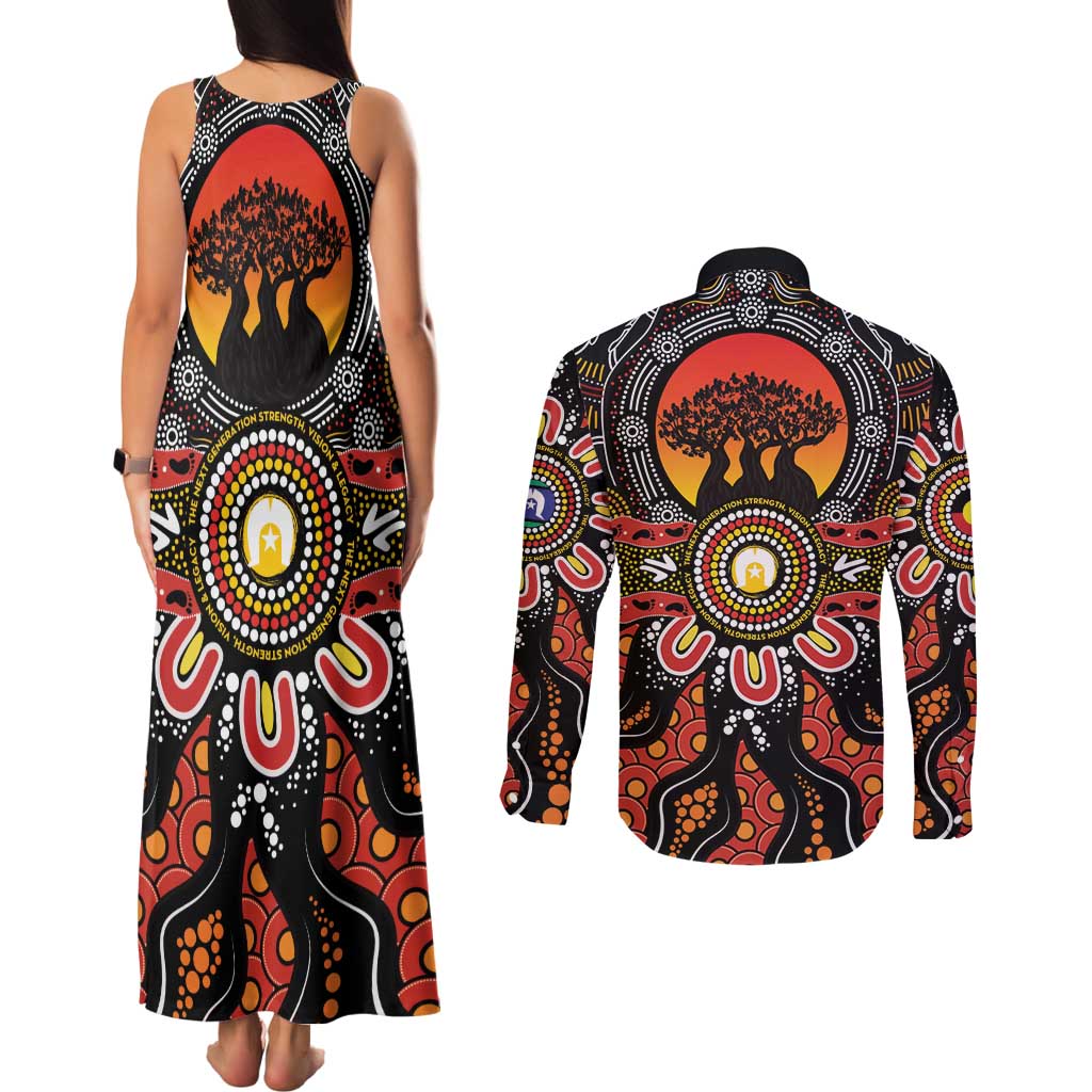 NAIDOC 2025 Boab Tree Couples Matching Tank Maxi Dress and Long Sleeve Button Shirt Celebrate Aboriginal Culture The Next Generation