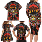NAIDOC 2025 Boab Tree Family Matching Long Sleeve Bodycon Dress and Hawaiian Shirt Celebrate Aboriginal Culture The Next Generation