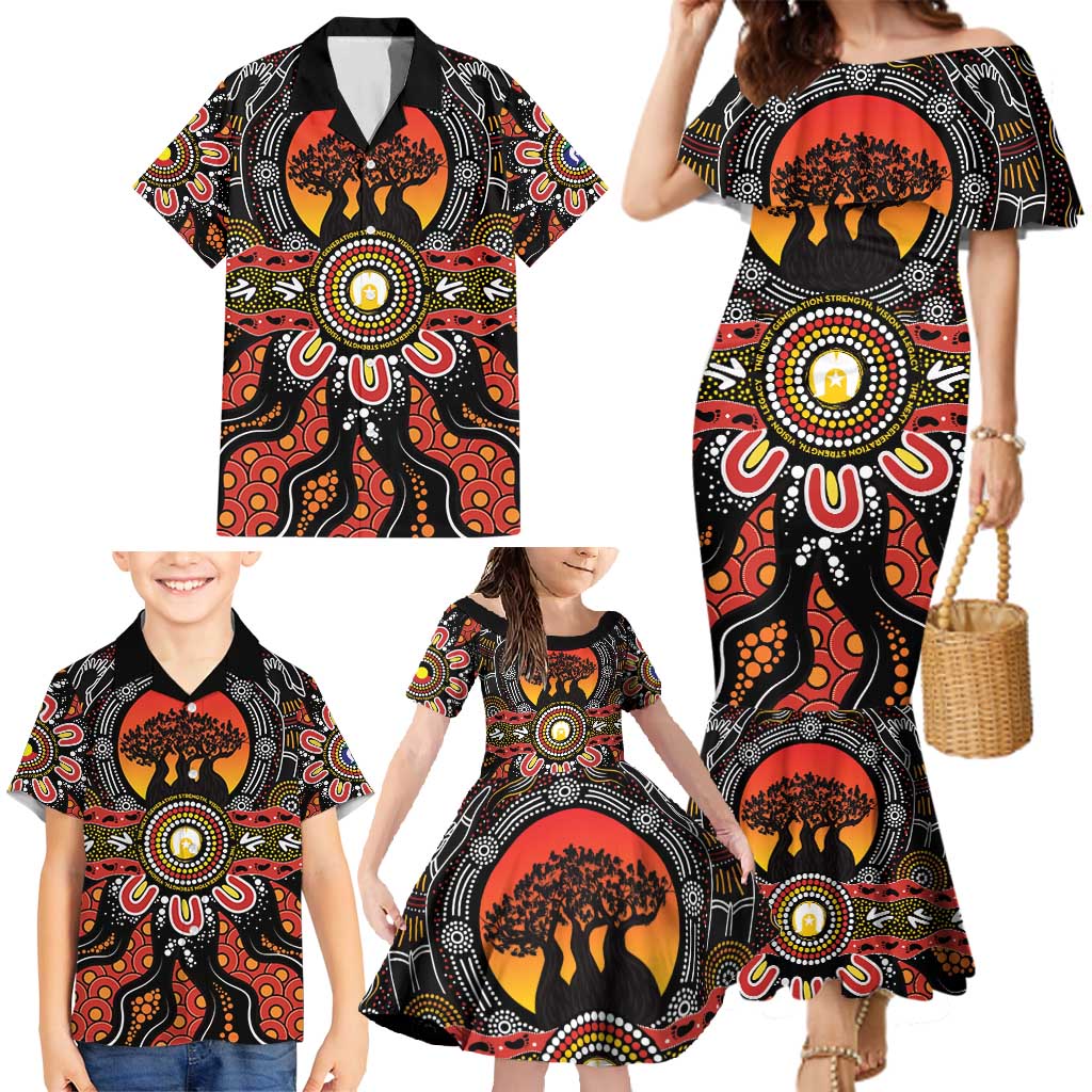 NAIDOC 2025 Boab Tree Family Matching Mermaid Dress and Hawaiian Shirt Celebrate Aboriginal Culture The Next Generation